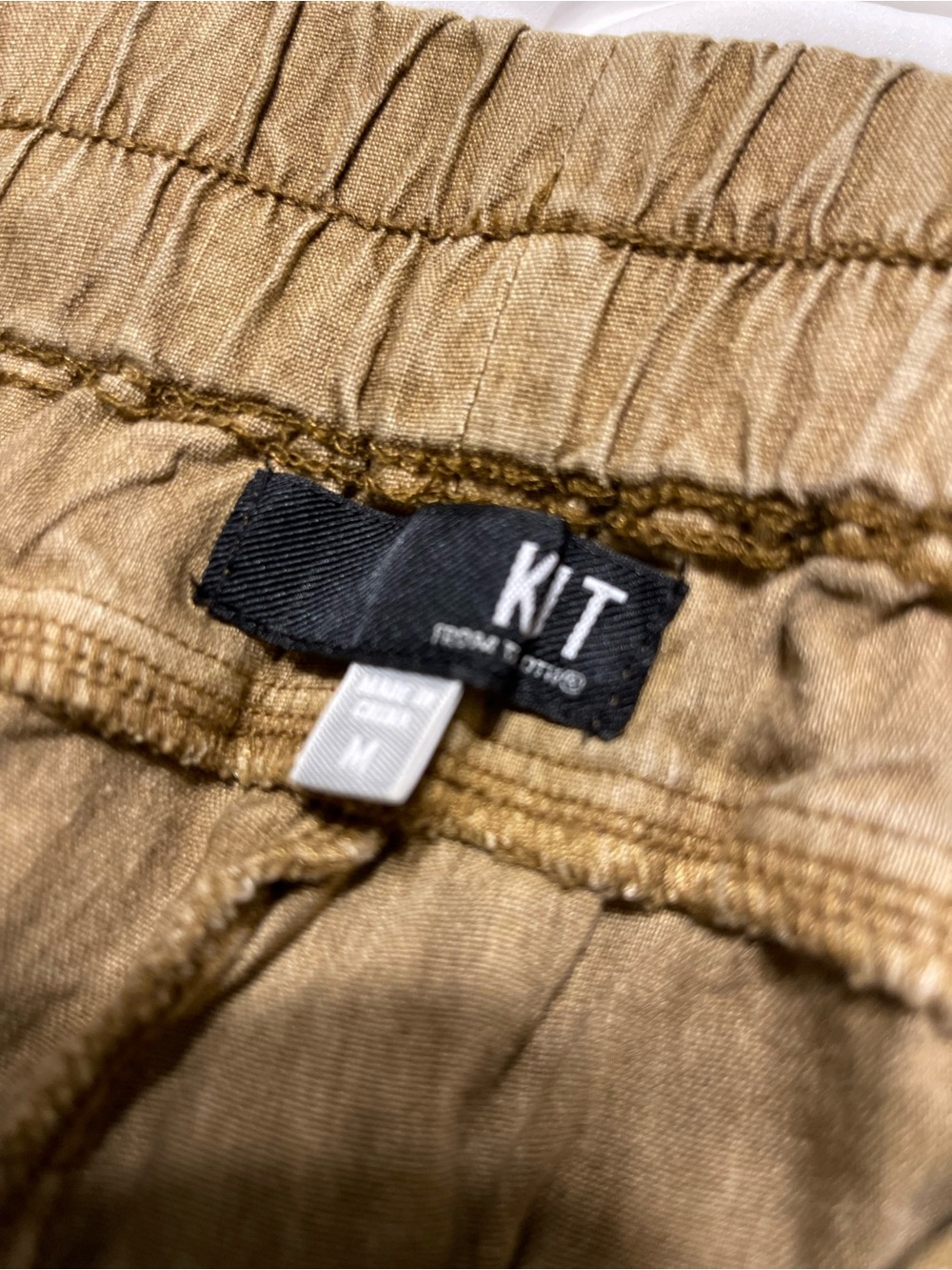 Kut from the Kloth Tan Drawstring Track Pants - Picture 4 of 4